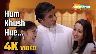 Hum Khush Huye (4K video) | Ek Rishtaa (2001) | Amitabh Bachchan | Akshay Kumar | Karisma Kapoor