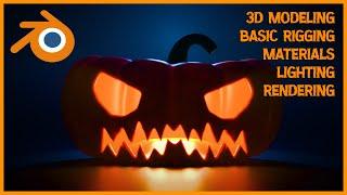 FREE Blender Course for Beginners: Create a Jack-o-lantern Scene