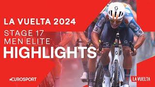 QUALITY WIN IN THE RAIN! ️ | La Vuelta a España Stage 17 Highlights | Eurosport Cycling