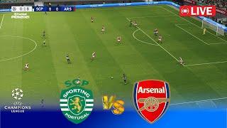 LIVE  SPORTING vs ARSENAL | UEFA Champions League 24/25 | Match PES Game Simulation