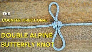 Counter directional Double Alpine Butterfly knot