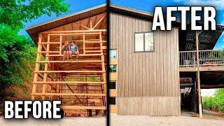 2 YEAR TIMELAPSE: Young Couple Builds OFF-GRID Home (start to finish)
