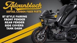 Advanblack Softail Carbon Fiber Line Up Installs