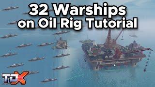 How To Place 32 Warships on Oil Rig - Tower Defense X/TDX Roblox