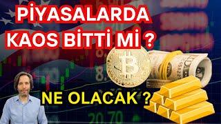 PİYASALARDA KAOS BİTTİ Mİ? #bitcoin #altın #borsa #nasdaq