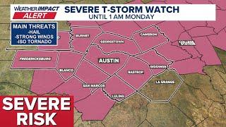 SEVERE RISK SUNDAY NIGHT for Central Texas