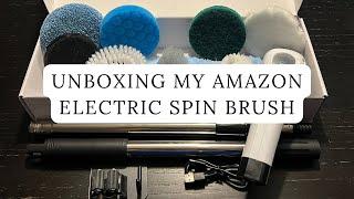 Unbox my Amazon electric spin brush with me. ASMR #asmr #fyp #electricspinscrubber