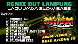 REMIX DUT LAMPUNG LAGU JAWA SLOW BASS VIRAL || AUDIO JERNIH BASS NJEDUG || COVER ANDIKA ELECTONE