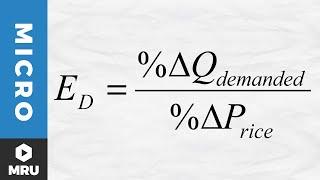 Calculating the Elasticity of Demand