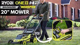 RYOBI 18V ONE+ HP Brushless WHISPER SERIES 20" Self-Propelled Mower