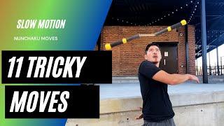 11 Difficult Nunchaku Moves in Slow Motion