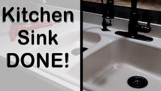 1968 Mobile Home Makeover - Kitchen Sink Replacement - Rebel Homesteading