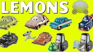 DISNEY PIXAR CARS 2 LEMONS SERIES IVAN HUGO GREMLIN PITTIES CHASE PACER TOYS