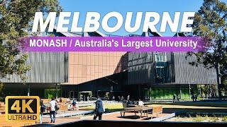 Is Monash Australia's largest university? | Drive-through Clayton Campus VIC 3800 | Melbourne | 4K