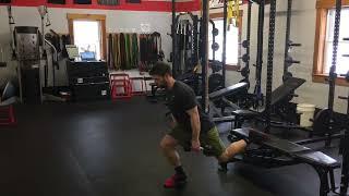 Raised Foot Split Squat w/ Pulsing Reps - Oscillating Bulgarian Split Squat