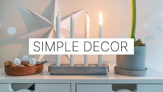 CHRISTMAS 2021 Decorate with me I SIMPLE I  Minimal I SCANDINAVIAN