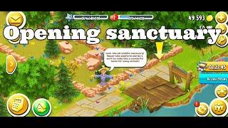 Hay day unlocking sanctuary and upgrading town in Hindi