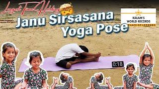 Longest Janu Sirsasana Yoga Pose Held for 25 Minutes by 4-Year-Old!‍️