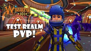 Wizard101: Using The *NEW* Spells In TEST REALM PVP!