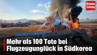 Video zeigt Feuerball: Mehr als 100 Tote bei Flugzeugunglück in Südkorea | krone.tv NEWS