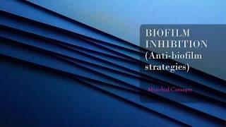 BIOFILM INHIBITION (Anti-biofilm strategies)