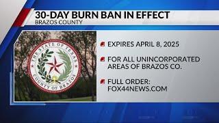 Brazos County commissioners enact burn ban