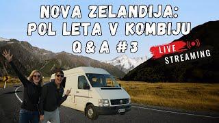 ŽIVLJENJE V CAMPERVANU in ISKANJE STANOVANJA - Nova Zelandija livestream no.3