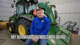 My Normand Inverted Snowblower Broke! | Snow Tractor Business