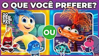  O QUE VOCÊ PREFERE? Edição: DIVERTIDAMENTE  | #macaquiz #quiz #oquevoceprefere #divertidamente