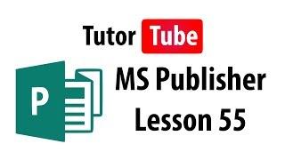 MS Publisher Tutorial - Lesson 55 - Commercial Printing