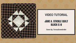 Video tutorial   Dear Jane quilt block C08