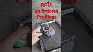 RPM up & down problem clean throttle body 