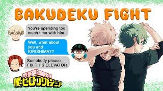 Bakudeku TRAPPED in an ELEVATOR?  BNHA Texts - MHA Chat