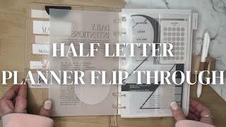 HALF LETTER DISCBOUND FLIP THROUGH (say whattt?! lol)