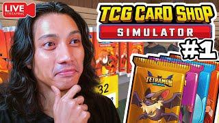 LIVE : EYM PUN BUKA JUGAK KEDAI CARD POKEMON!! - SIMS GAME【TCG Card Shop】(MALAYSIA)