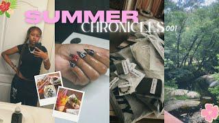 SUMMER CHRONICLES 001| solo hike, food event, haul, nails, etc