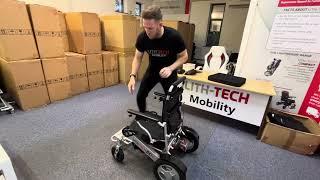 Operating a Foldable Electric Wheelchairs for beginners by LITH-TECH MOBILITY