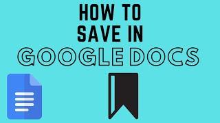 How to Save in Google Docs