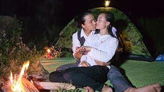 Single mother: together with a kind man who helps each other camping, new love begins | anh hmong