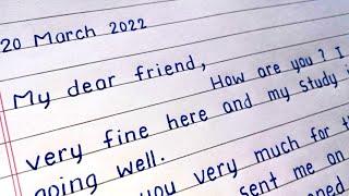 Letter to friend thanking him / her for birthday gift | write a letter to friend thanking for birthd