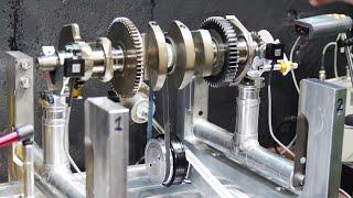 The quality of balancing Japanese crankshafts - brought to an ideal homemade balancing machine