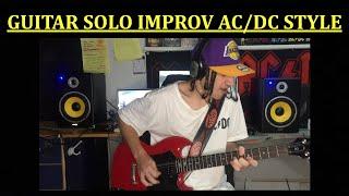 GUITAR SOLO IMPROVISATION ANGUS YOUNG STYLE!