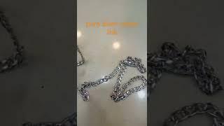 silver cuban link chain | sterling silver chain #silver #silverchain #shorts #viral #cubanlinkchain