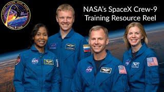 NASA’s SpaceX Crew-9 Training Resource Reel