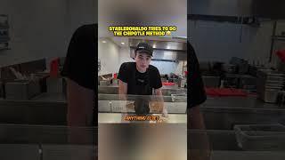 Stable Ronaldo Tries CHIPOTLE Method! 