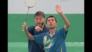 Badminton-Forehand Clear Correction-Do Not Open Your Elbow But Set Tight!