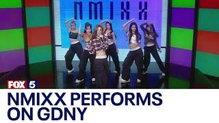 K-pop group NMIXX performs ‘Love Me Like This’ on GDNY