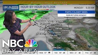 Bay Area forecast: Dry Sunday, More rain Monday