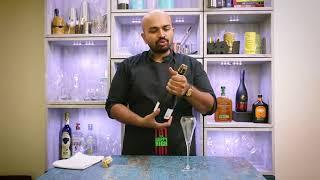 Opening a bottle of sparkling wine or Champagne, the Indian Sommelier explains