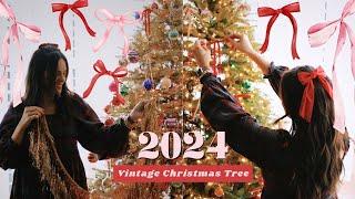 Vintage Nostalgia Christmas Tree 2024 | Christmas Decorate With Me